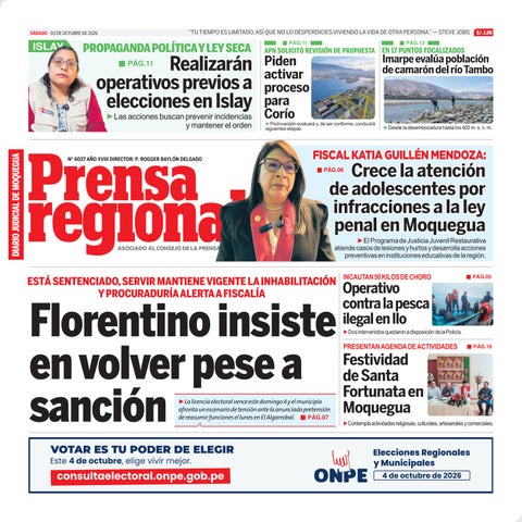 La Prensa Regional – Sábado 03 de octubre de 2026