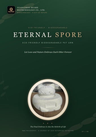 Eternal Spore Biodegradable Pet Urn Brochure