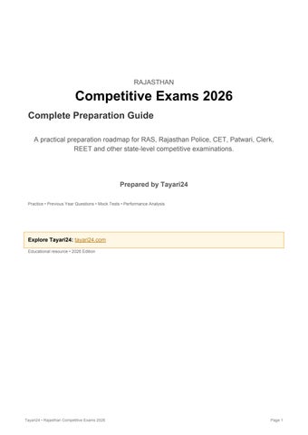 Tayari24 - Most Trusted Government Exam Preparation App for Rajasthan & Central Exams