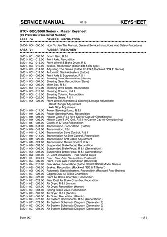 Service Manual - Link Belt HTC-8660 Crane Pdf
