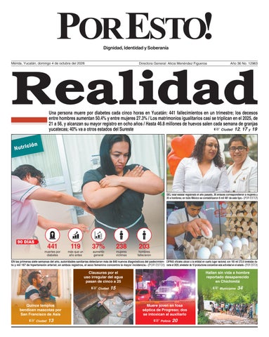 PORTADA POR ESTO MÉRIDA, DOMINGO 4 DE OCTUBRE DE 2026
