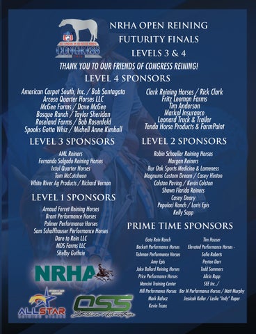 2026 NRHA Open Futurity Draw