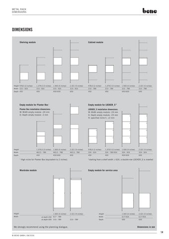 product-data-sheet-bene- 金属 -rack 第 14 页