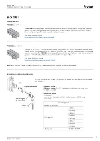 product-data-sheet-bene- 金属 -rack 第 5 页
