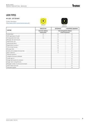 product-data-sheet-bene- 金属 -rack 第 8 页