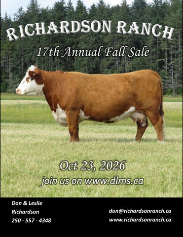 Richardson Ranch 17th Annual Fall Sale
