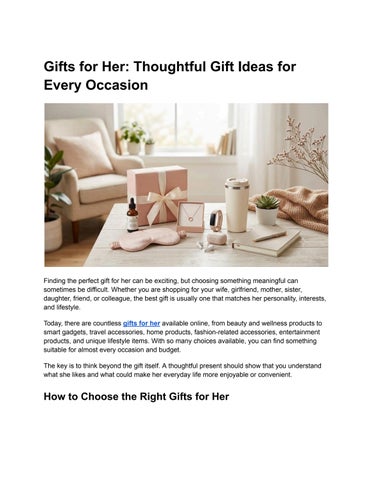 Gifts for Her