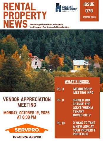 October 2026 Newsletter