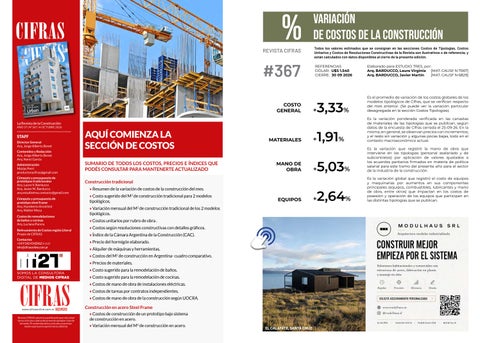 367_Revista CIFRAS Digital Octubre 2026 - Costos