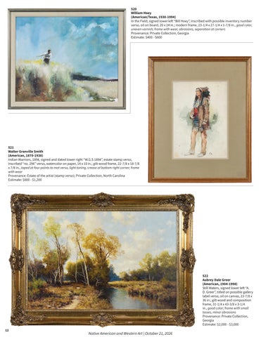 Native 美国 and Western Art | October 21, 2026 第 12 页