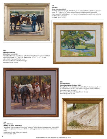 Native 美国 and Western Art | October 21, 2026 第 4 页