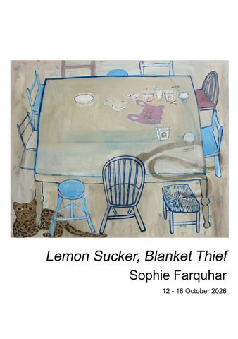 Sophie Farquhar | Lemon Sucker, Blanket Thief
