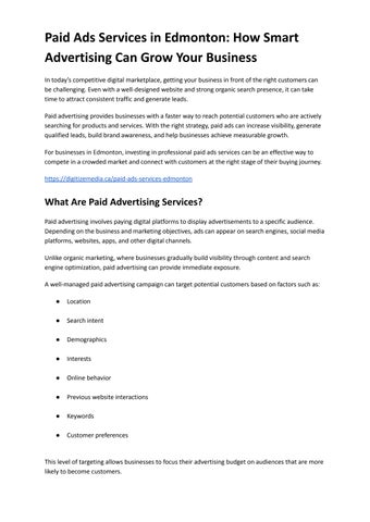 Paid Ads Services in Edmonton_ How Smart Advertising Can Grow Your Business