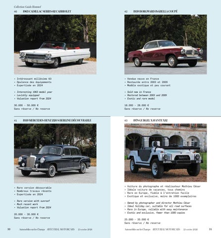 Automobiles sur les Champs | 25.10.2026 第 17 页