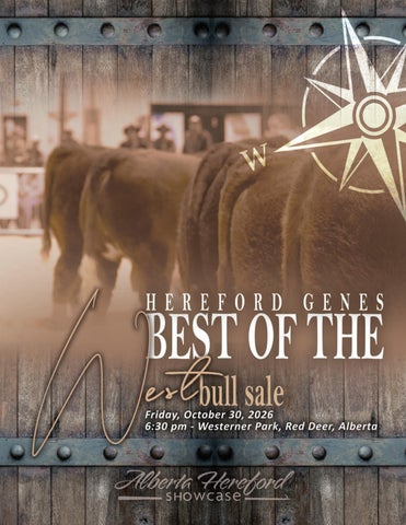 Alberta Hereford Showcase | Best of the West Bull Sale