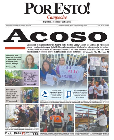 PORTADA POR ESTO CAMPECHE, MARTES 6 DE OCTUBRE DE 2026