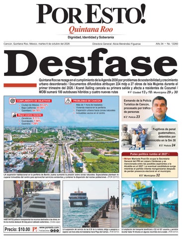 PORTADA POR ESTO CANCUN, MARTES 6 DE OCTUBRE DE 2026
