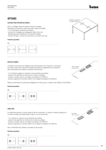 Bene Office 家具目录 · fiche-technique-bene-workbench 第 6 页