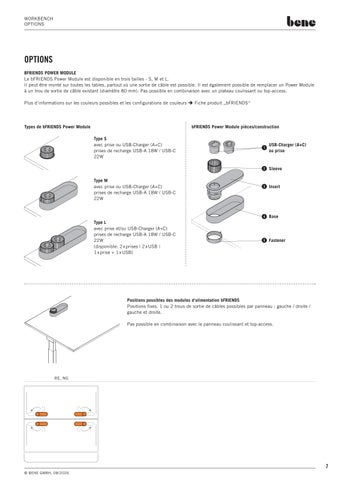 Bene Office 家具目录 · fiche-technique-bene-workbench 第 7 页