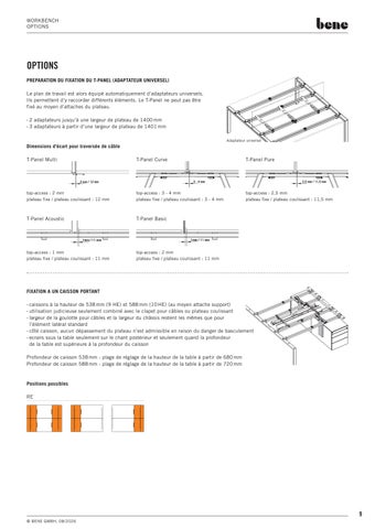 Bene Office 家具目录 · fiche-technique-bene-workbench 第 9 页