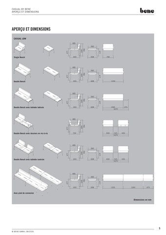 Bene Office 家具目录 · fiche-technique-bene-casual 第 5 页