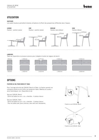 Bene Office 家具目录 · fiche-technique-bene-casual 第 8 页