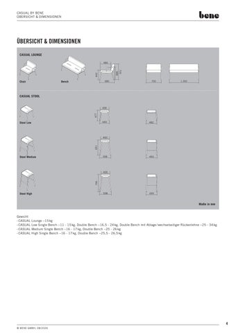 Bene Office 家具目录 · produktdatenblatt-bene-casual 第 4 页