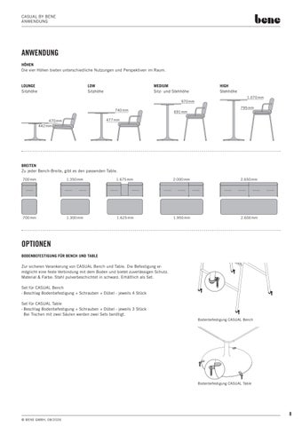 Bene Office 家具目录 · produktdatenblatt-bene-casual 第 8 页