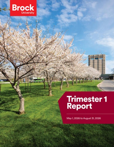 Brock University, T1 Forecast