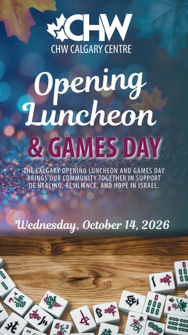 CHW Calgary Luncheon and Games Day Recognition Book