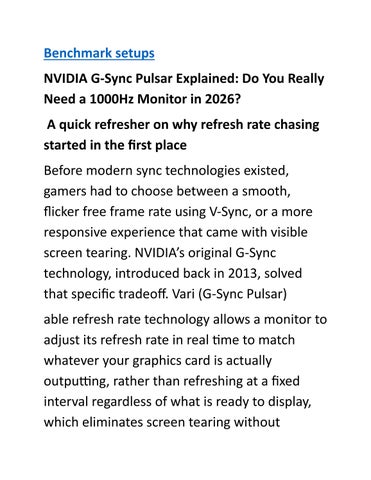 NVIDIA G-Sync 