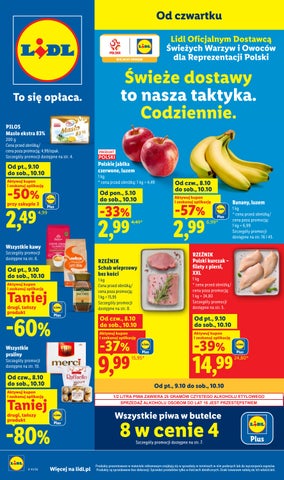 Lidl gazetka spożywcza od 8.10 do 10.10.2026