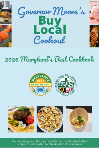 Governor's Buy Local Cookbook 2026