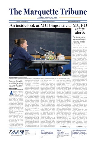 Marquette Tribune October 6, 2026