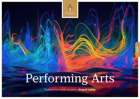 Performing Arts Brochure | Malvern College and The Downs Malvern