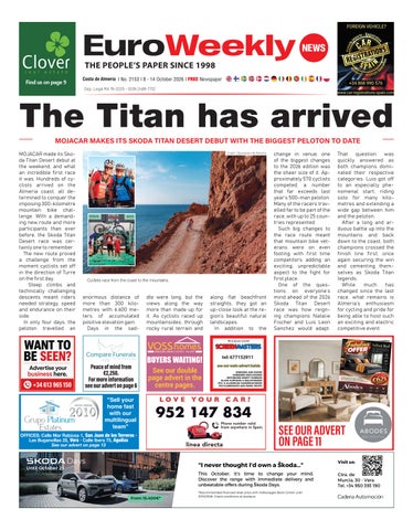 Costa de Almeria 8 - 14 October 2026 Issue 2153