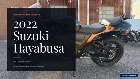2022 Suzuki Hayabusa