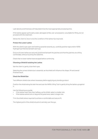 HARA Lash × Brow Lift Instructions 第 23 页