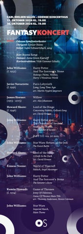 Fantasykoncert - 15. & 16. oktober 2026