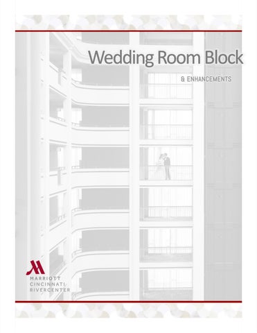 Cincinnati Marriott at RiverCenter Wedding Room Blocks