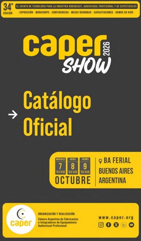 CATALOGO CAPER SHOW 2026