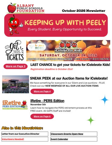 October 2026 Newsletter