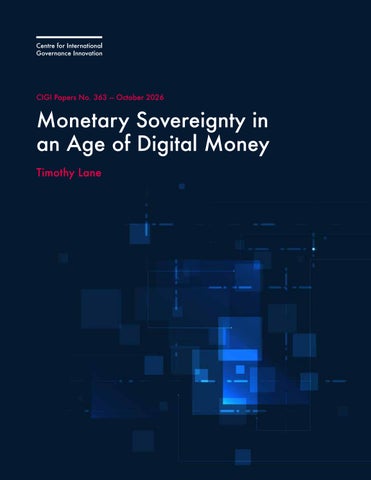 Monetary Sovereignty in an Age of Digital Money