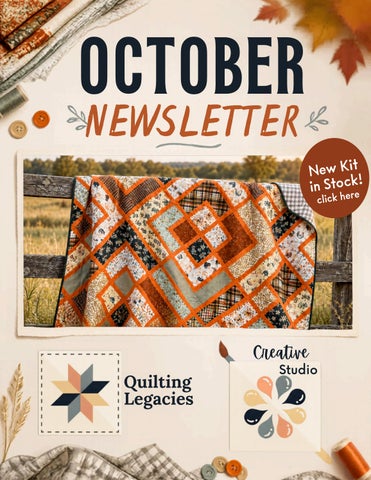 OCTOBER NEWSLETTER