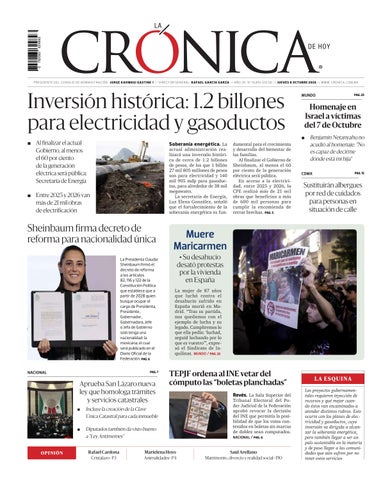 La Crónica de Hoy 08-10-2026