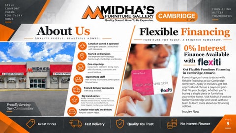 Midhas 家具 Gallery PDF 手册 Cambridge 第 9 页