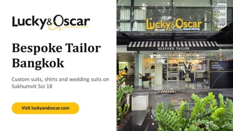Bespoke Tailor Bangkok: Custom Suits, Wedding Suits & Shirts | Lucky & Oscar