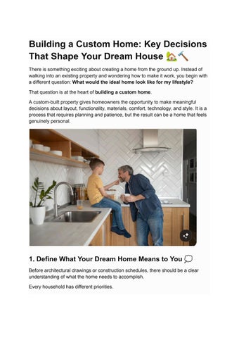Building a Custom Home_ Key Decisions That Shape Your Dream House 