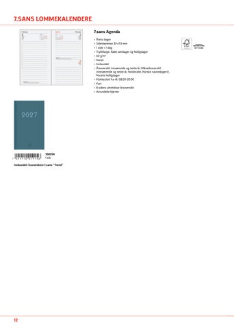 Norengros Kalendere og almanakker 2027 第 12 页