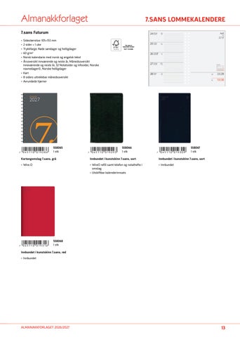 Norengros Kalendere og almanakker 2027 第 13 页
